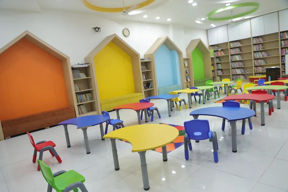 The Library for Kids, with reading nooks shaped like houses