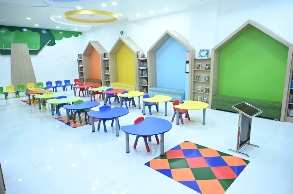 Reading corner in the Library for Kids