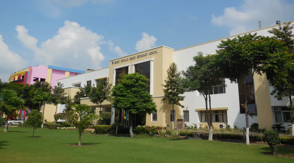 The main school building from the lawn