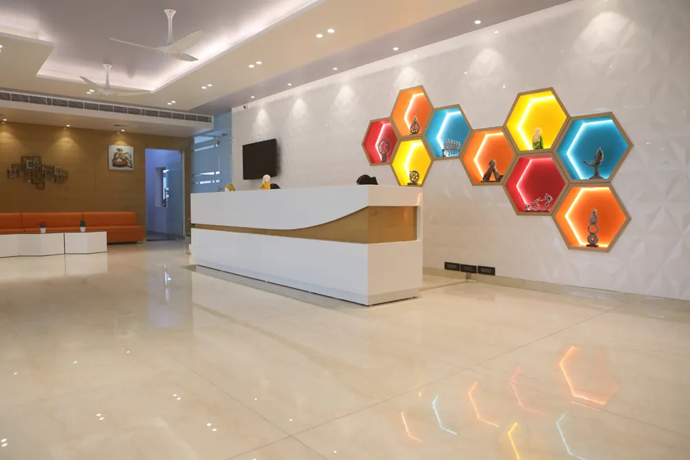 The school reception desk