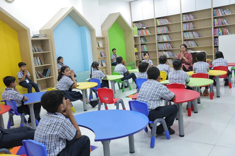 A story session in the children’s library