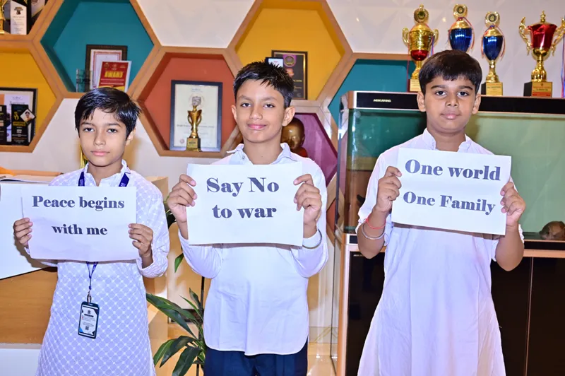 International Day of Peace placards