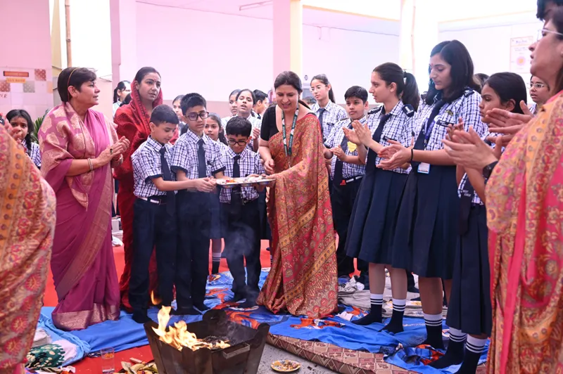 Hawan ceremony at the start of the session