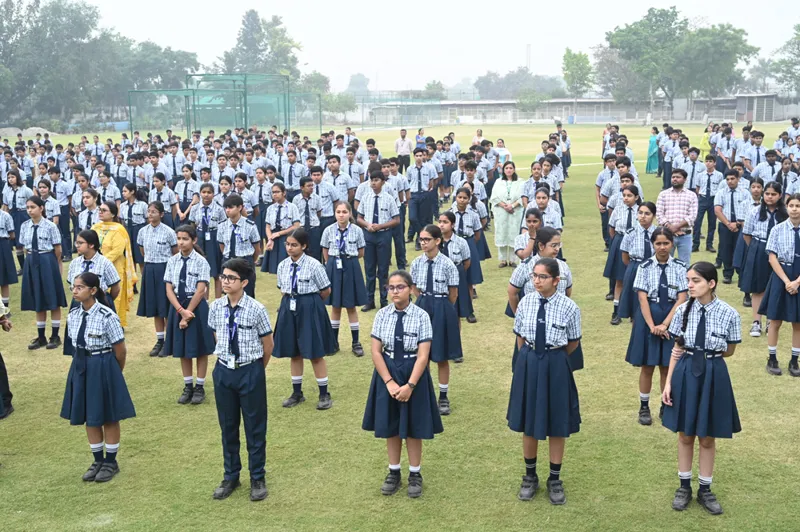 Students on the sports field